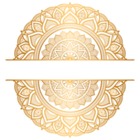 årgång lyx gyllene mandala arabesk islamic mönster för bröllop inbjudan png