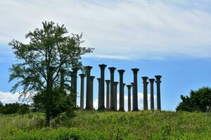 pilar Monumento en Washington corriente continua en un primavera día foto