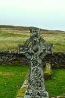 céltico cruzar en el cementerio a dunvegano foto