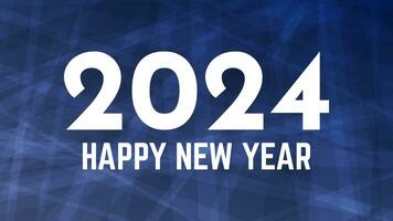 2024 Happy New Year on colorful background vector