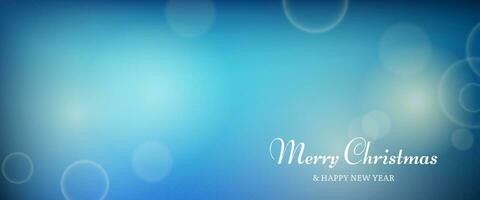 Bokeh background with New Year inscription vector