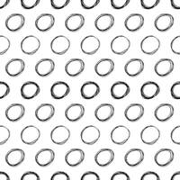 Seamless pattern with sketch circles shape vector