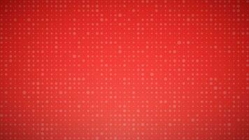 Abstract geometric background of circles. Red pixel background with empty space. Vector illustration.