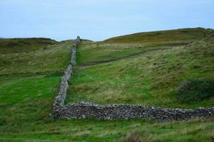 Stone Wall in the Highlands of Scotland photo