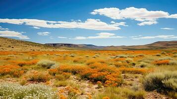 spring karoo desert flora ai generated photo