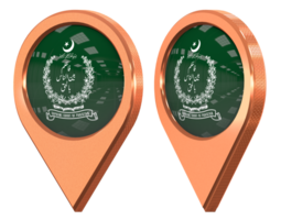 Supreme Court of Pakistan Location Icon Flag, Isolated with Different Angled, 3D Rendering png