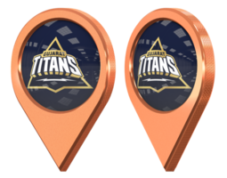 Gujarat Titans, GT Location Icon Flag, Isolated with Different Angled, 3D Rendering png