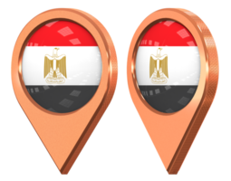 Egypt Location Icon Flag, Isolated with Different Angled, 3D Rendering png