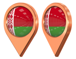 Belarus Location Icon Flag, Isolated with Different Angled, 3D Rendering png