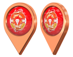 Islamabad United, IU Location Icon Flag, Isolated with Different Angled, 3D Rendering png