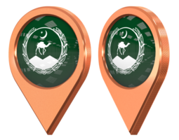 Government of Balochistan Location Icon Flag, Isolated with Different Angled, 3D Rendering png