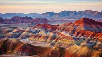 travel gansu badlands unique ai generated photo