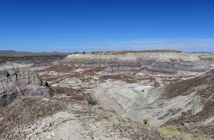 Dry Arid Canyon with Layers of Sediment in Arizona photo