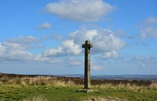 Christian Stone Cross Along the Coast to Coast Walk photo