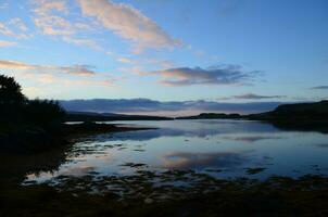 Clouds Reflecting in Loch Dunvegan at Dawn photo