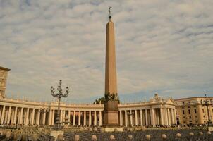 Breathtaking photo of a religous tower in St Peter's square