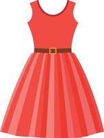 Vector of trendy woman summer dress