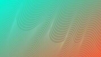 Modern colorful gradient background with wavy lines vector