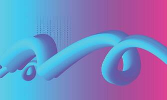 Modern colorful flow poster wave liquid shape in blue color background art design for your design project vector
