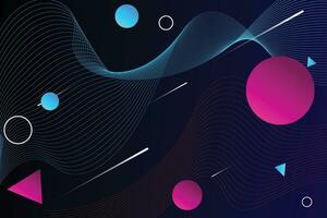 Abstract background with geometric shapes vector