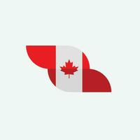 icono de la bandera de canadá vector