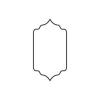 Islamic windows and arches with modern boho design, moon, mosque dome and lanterns vector
