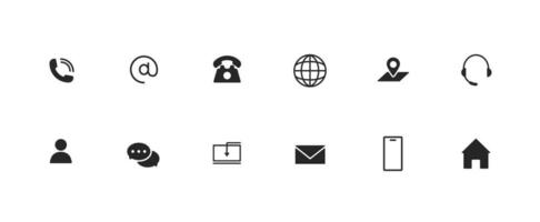 comunicación y contactos íconos colocar. global teléfono conexión con social redes y instante mensajeros para permanente vector comunicación