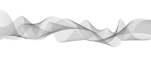 Techno mesh waves background. Digital dynamic flow with futuristic squiggly lines and vector cyberspace data