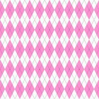 Seamless pattern with rhombuses in pink and white colors vector