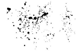 Black and white texture splashes grunge texture vector