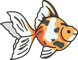 Calcio goldfish icon. Isolated on white background. Vector illustration.