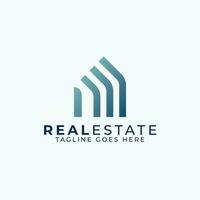 Real Estate Logo Design with Minimalist Style , Realtor logo Template vector