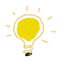 Light bulbs convey meaning, thoughts and ideas. vector