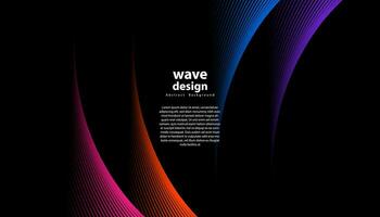 Abstract colorful wavy stripes background. Curved smooth design. Design for your ideas, Banners, Placards, Posters, wallpeper. Eps10 vector illustration.