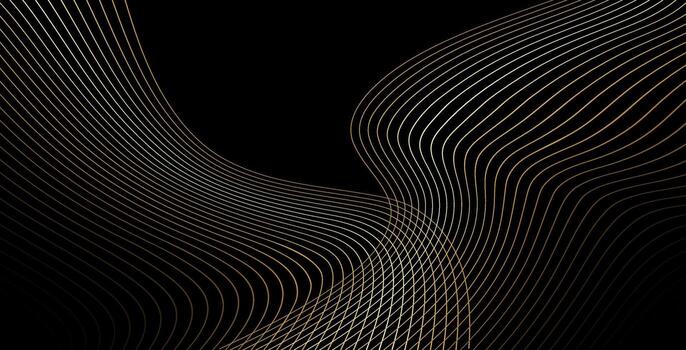 Fondo de línea de onda de lujo de oro abstracto - textura simple para su diseño. fondo degradado. decoración moderna para sitios web, carteles, pancartas, vector eps10