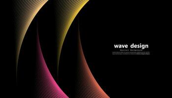 Abstract colorful wavy stripes background. Curved smooth design. Design for your ideas, Banners, Placards, Posters, wallpeper. Eps10 vector illustration.