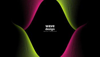 Abstract colorful wave line vector background. Line curve modern design for your ideas, Banners, Placards, Posters. Eps10 vector template.