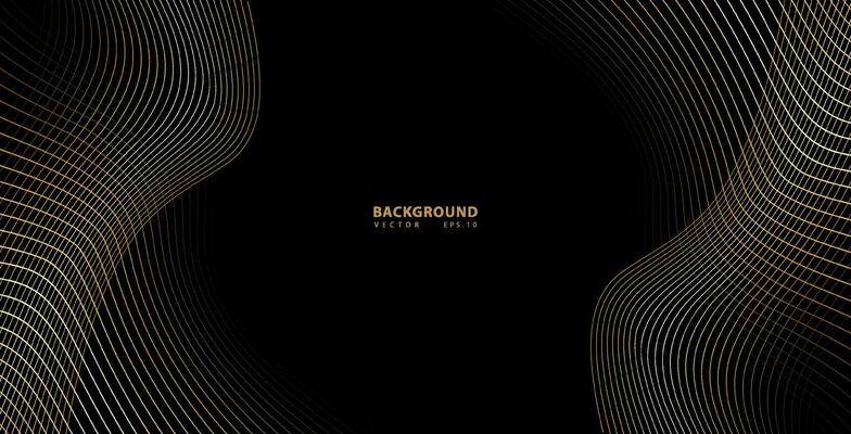 Abstract gold luxurious wave line background - simple texture for your design. gradient background. Modern decoration for websites, posters, banners, EPS10 vector