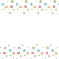 Polka dots colorful background. Holiday background, web icon, symbol, sign, romantic wedding, love card - vector abstract background