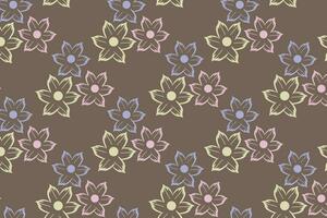 Flower seamless pattern design for tiles, wallpaper, wrapping paper vector