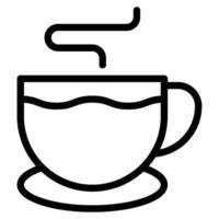 rápido comida bebida café icono vector