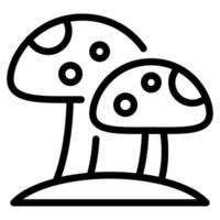 fast food mushroom icon vector