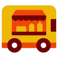 fast food food truck icon vector