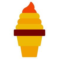 fast food ice cream icon vector