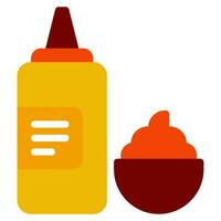fast food mustard icon vector
