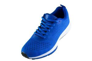 Sneakers. Blue sport shoes top view photo