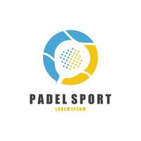 Padel Tennis Vector Illustration Icon