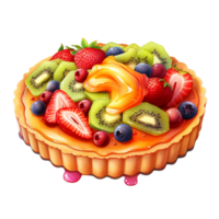 Fresco Fruta tarta ai generativo png