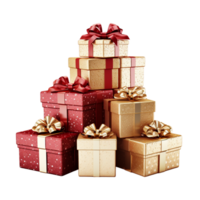 Christmas Gift Box Ai Generative png