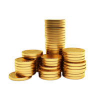 Gold investment currency treasure Ai Generative png